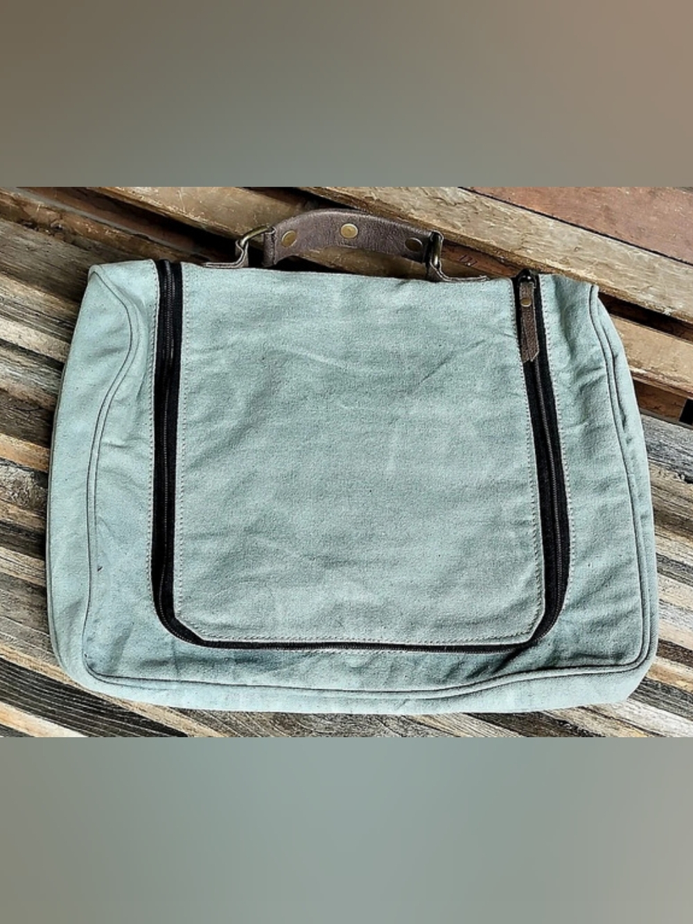 Clea Ray Sage Green Laptop Bag